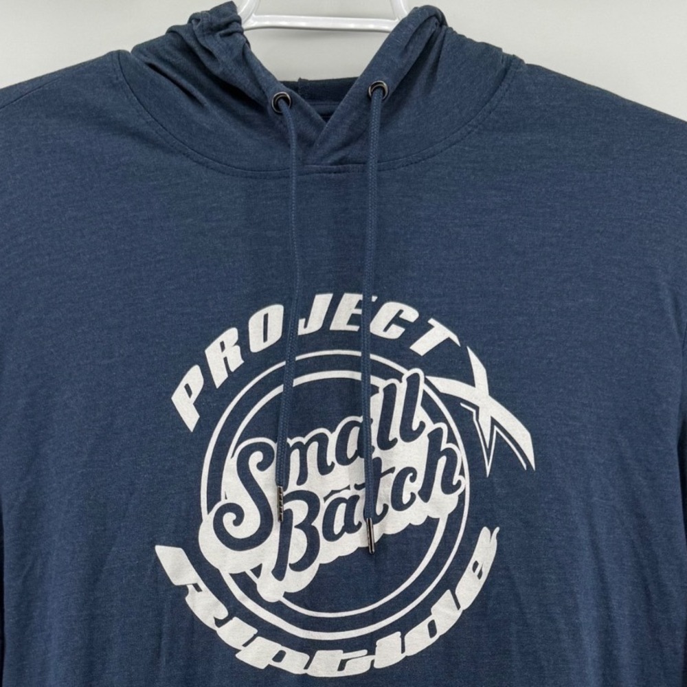 District Project X Small Batch Riptide Hoodie Mens 2XL Blue Lightweight Graphic